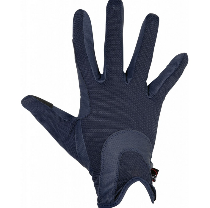 HKM Grip Mesh Riding Gloves-Blue